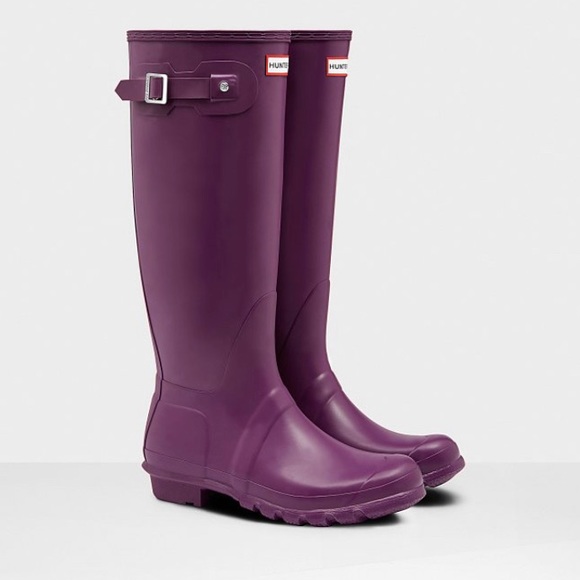 Hunter Shoes - Hunter Original Tall Rain Boots Matte Violet